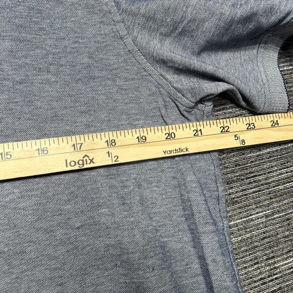 Nordstrom Polo Shirt Men's L Blue Short Sleeve Casual Stretch - Picture 7 of 9